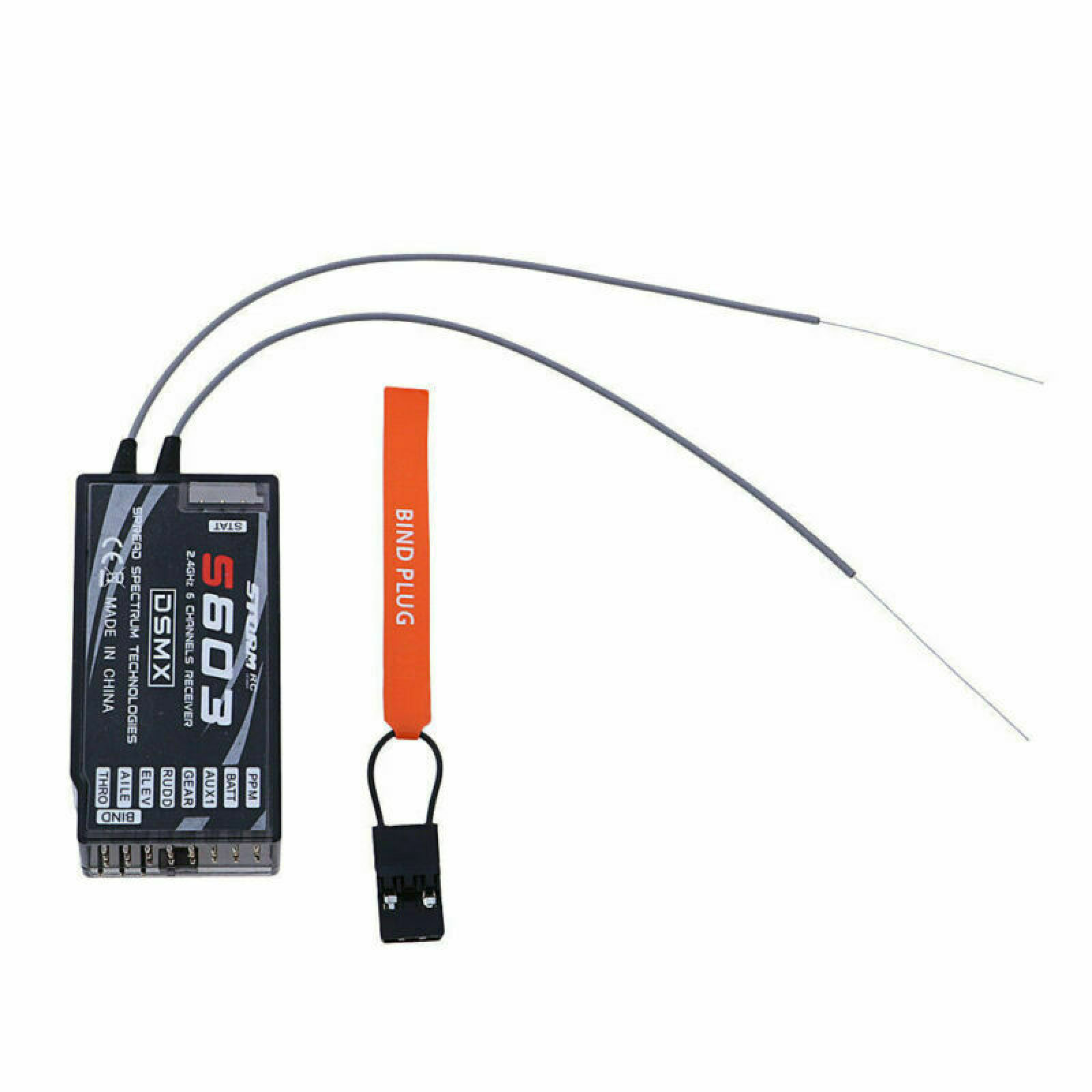 6CH 2.4GHz PPM S603 Receiver w - Drone Antenna ulasan dan harga