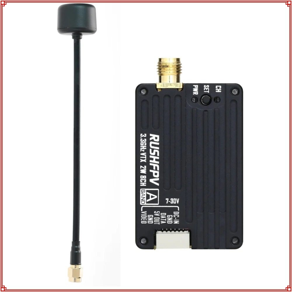 2026 New RUSHFPV 3.3G 2W VTX T - Drone Receiver ulasan dan harga