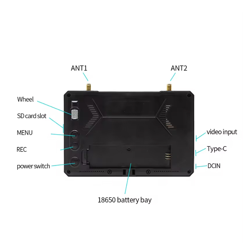SKYZONE M5 FPV Monitor 5 Inch  - Drone Compass ulasan dan harga